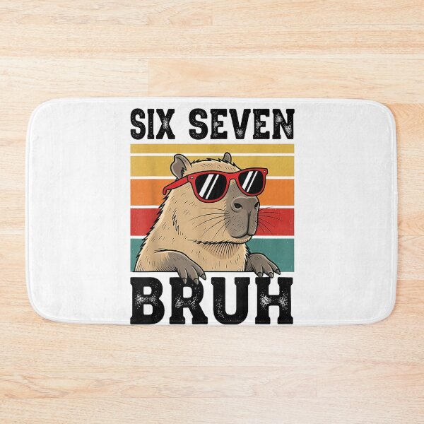 Item preview, Six Seven Bruh 67 Meme Funny Capybara Art for Men Women Kids , Capybara Gift Lover  designed and sold by DZIRI NAJAT.