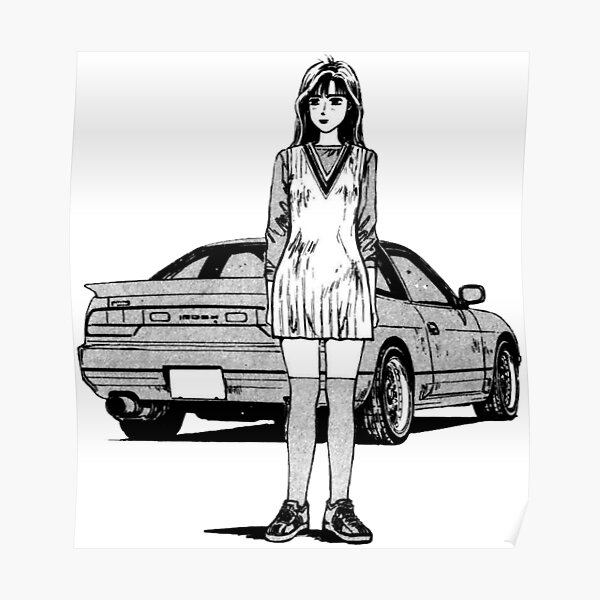 "Initial D" Poster for Sale by YipItsArt | Redbubble