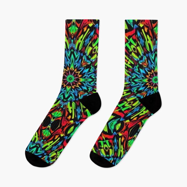 Item preview, Unique Psychedelic Neon Symmetry Pattern designed and sold by HLPsychDesigns.