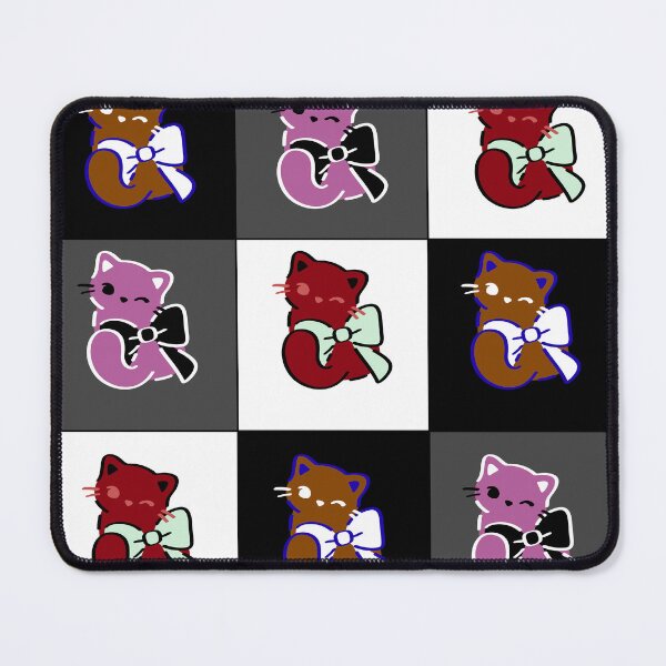 Item preview, Kittens winking wearing a bow designed and sold by serenebookworm.