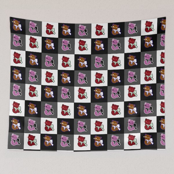 Item preview, Kittens winking wearing a bow designed and sold by serenebookworm.