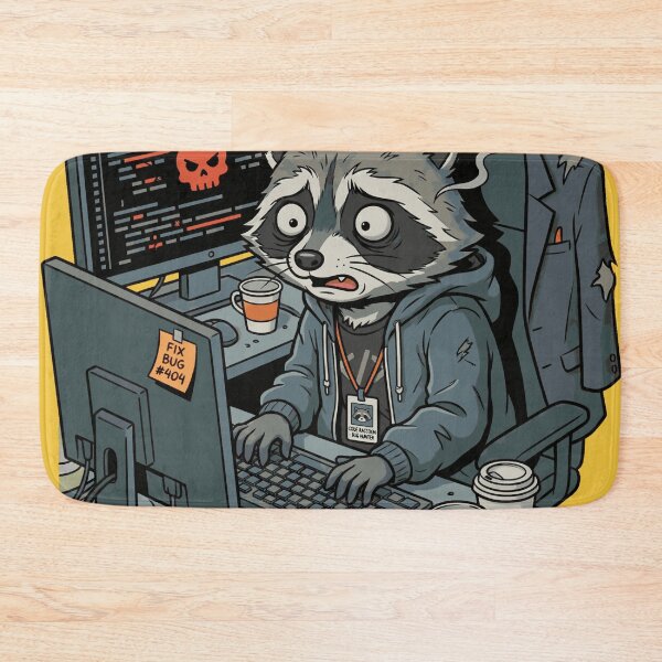Item preview, The Dev Raccoon - Merge Conflit Hell designed and sold by nerdygamespot.