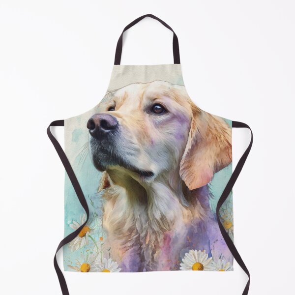 Item preview, Watercolour portrait of golden retriever designed and sold by Patusem.