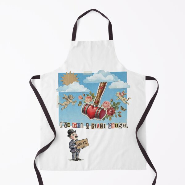 Item preview, I've Got A Giant Crush Surreal Absurdist Art designed and sold by AURA Vibes.