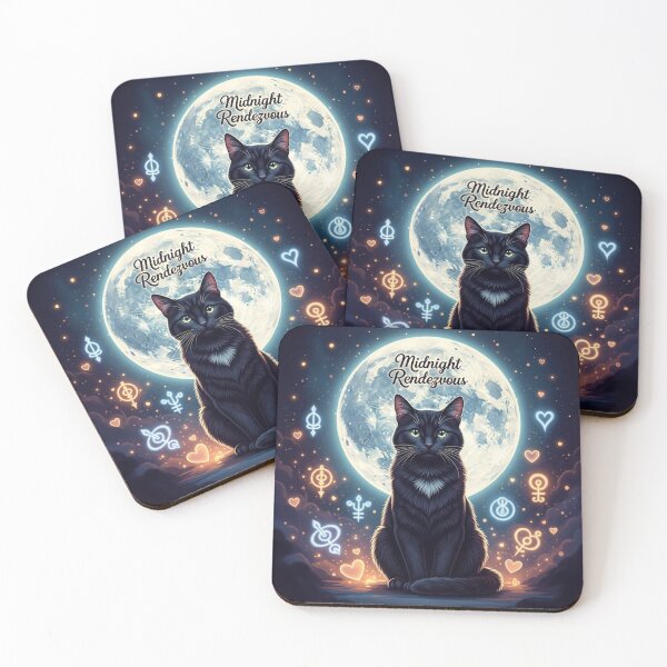 Item preview, Mystical Black Cat Romance designed and sold by PetJoyPrintsCO.