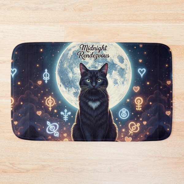 Item preview, Mystical Black Cat Romance designed and sold by PetJoyPrintsCO.