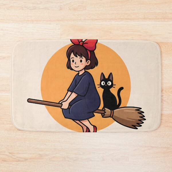Item preview, Kiki’s Delivery Service Minimalist Poster – Retro Anime Witch Wall Art, Cute Studio Ghibli Inspired Illustration designed and sold by AbstractAuraArt.