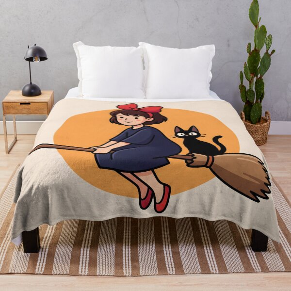 Item preview, Kiki’s Delivery Service Minimalist Poster – Retro Anime Witch Wall Art, Cute Studio Ghibli Inspired Illustration designed and sold by AbstractAuraArt.
