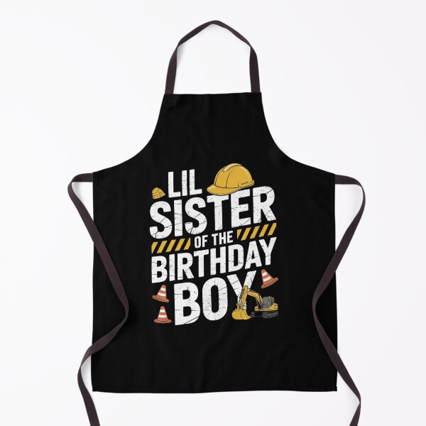 Item preview, Lil sister birthday boy matching family construction party designed and sold by angolinnArt.