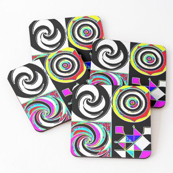 Item preview, optical drift dark electrize 12 colorful geometric design designed and sold by SmashingDeals.