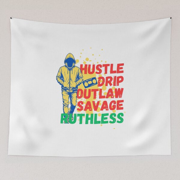 Item preview, Hustle Drip Outlaw Savage Streetwear Design designed and sold by MR-GOLDEN.