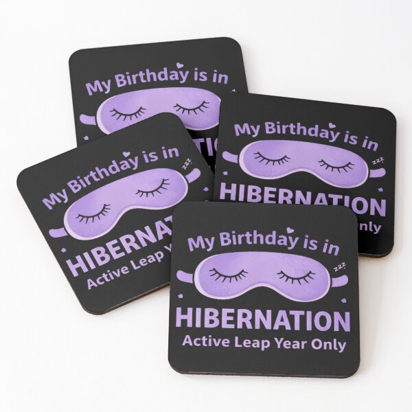 Item preview, Birthday in Hibernation - Sleeping Mask designed and sold by Leap29 Designs.
