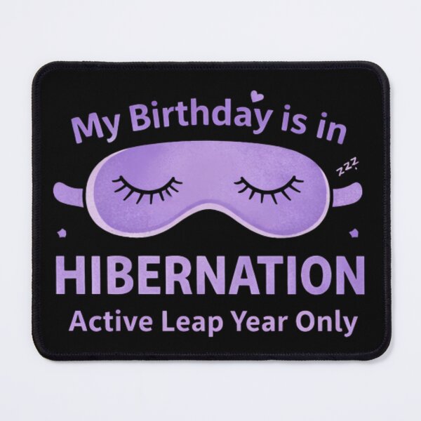 Item preview, Birthday in Hibernation - Sleeping Mask designed and sold by Leap29 Designs.