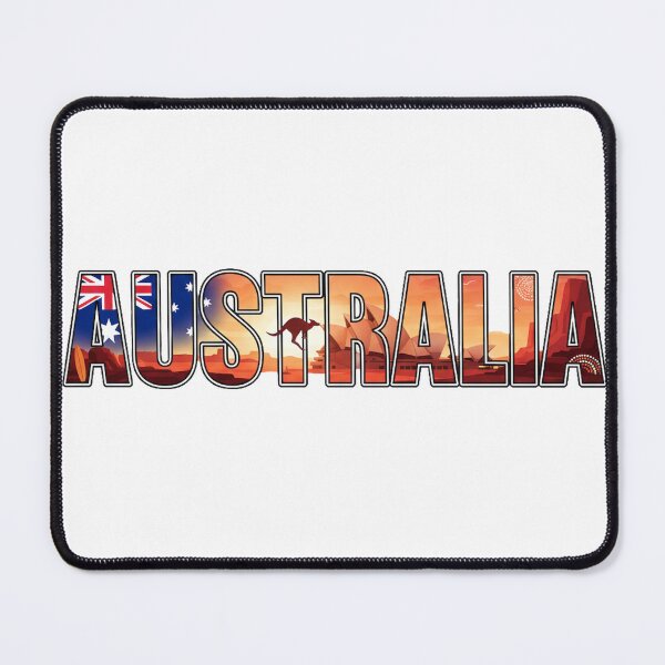 Item preview, Australia Typography With Cultural Symbols designed and sold by MIArt Studio.