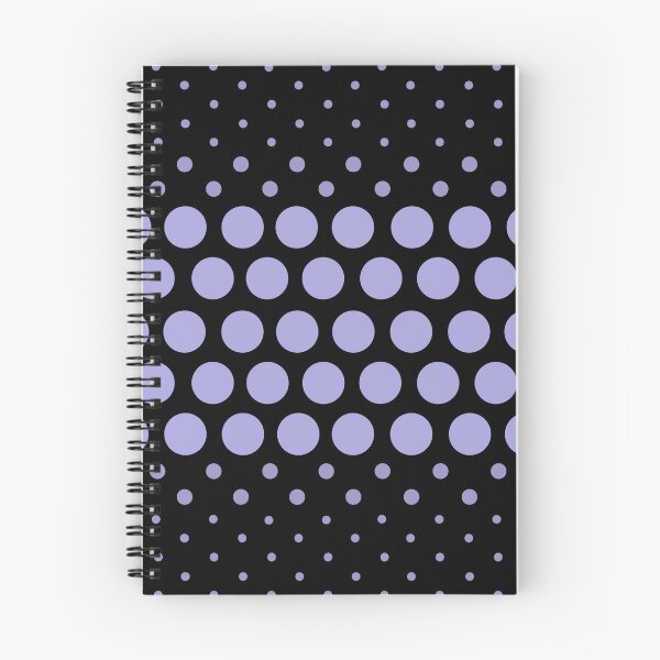Artikelvorschau, Dotwave Pastelllila Polka Dot auf Schwarz entworfen und verkauft von POLKAIWERX.