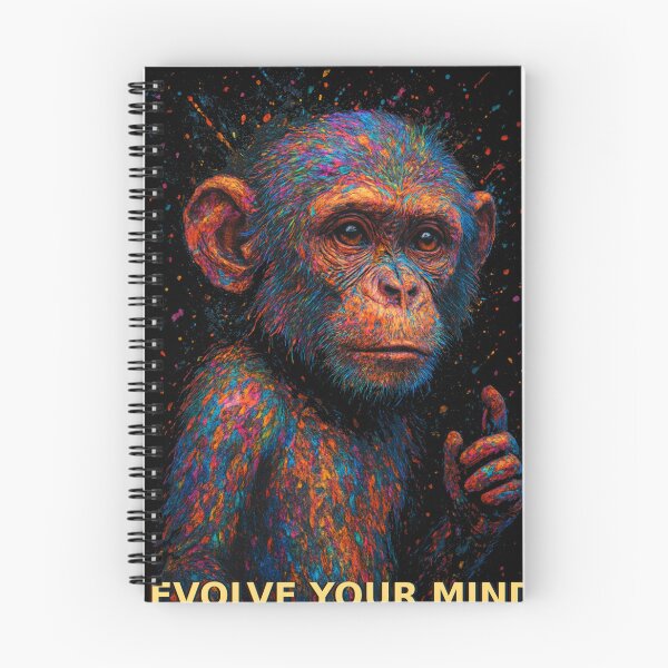 Item preview, Evolve Your Mind – Psychedelic Monkey Art in Vibrant Colors designed and sold by kastabembe.