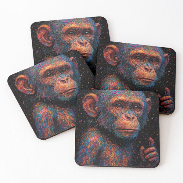 Item preview, Evolve Your Mind – Psychedelic Monkey Art in Vibrant Colors designed and sold by kastabembe.