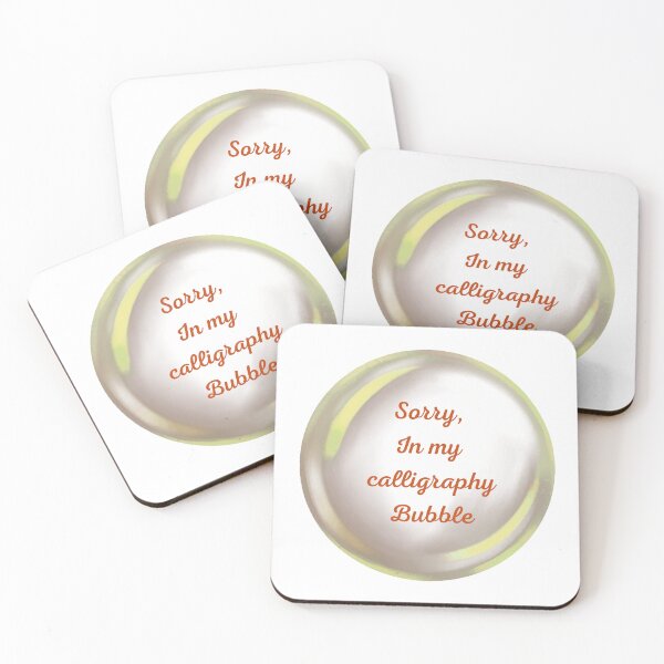 Item preview, Sorry, in my Calligraphy bubble designed and sold by serenebookworm.