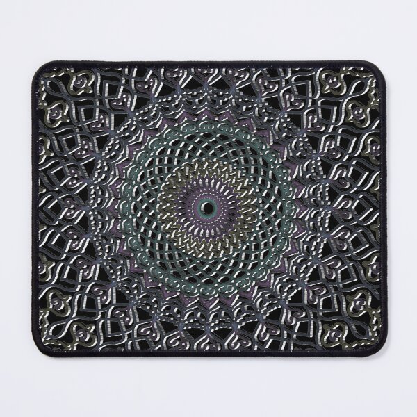 Item preview, "Embossed Metallic Mandala with Flame and Diamond Geometry" designed and sold by nighttime1990.