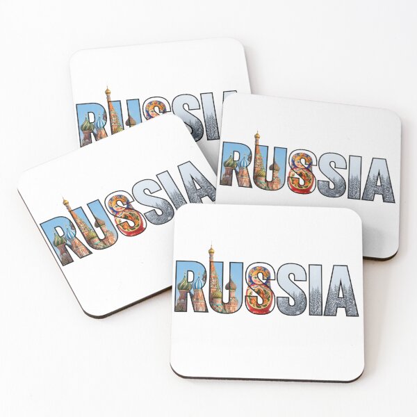 Item preview, Russia Typography With Cultural Symbols designed and sold by MIArt Studio.