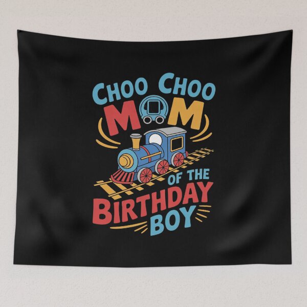 Item preview, Mom Of The Birthday Boy Choo Train Family Matching designed and sold by angolinnArt.