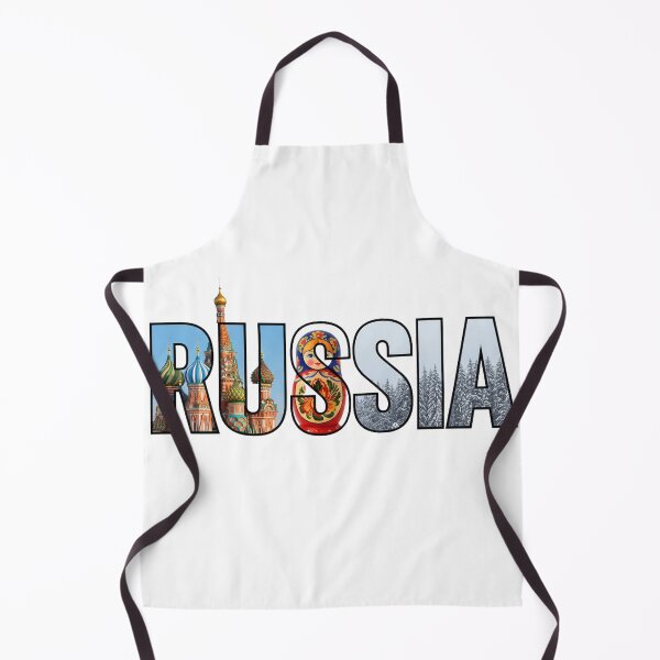 Item preview, Russia Typography With Cultural Symbols designed and sold by MIArt Studio.