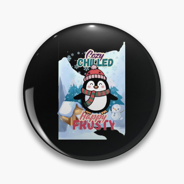 Item preview, Cozy Chilled Happy Frosty Penguin Winter Design designed and sold by MR-GOLDEN.