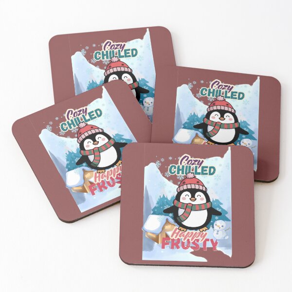 Item preview, Cozy Chilled Happy Frosty Penguin Winter Design designed and sold by MR-GOLDEN.