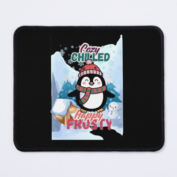 Item preview, Cozy Chilled Happy Frosty Penguin Winter Design designed and sold by MR-GOLDEN.