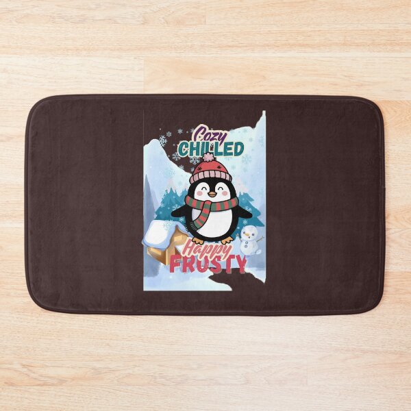Item preview, Cozy Chilled Happy Frosty Penguin Winter Design designed and sold by MR-GOLDEN.