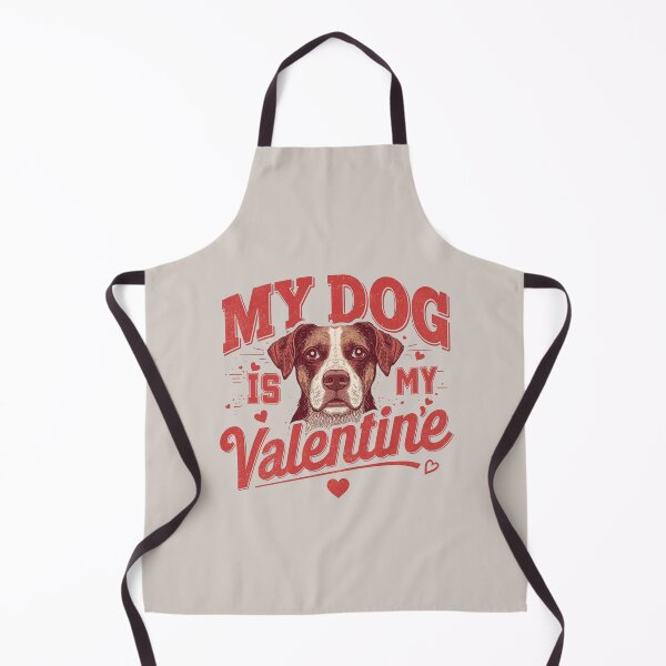 Item preview, MY DOG IS MY VALENTINE "RETRO PITTY DESIGN" designed and sold by BKDIGITALSHOP.