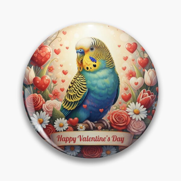 Item preview, Colorful Love Parakeet Celebration designed and sold by PetJoyPrintsCO.