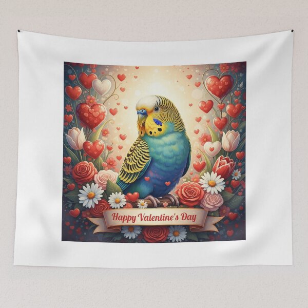 Item preview, Periquito Celebrando Amor Colorido designed and sold by PetJoyPrintsCO.