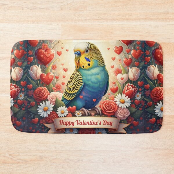 Item preview, Colorful Love Parakeet Celebration designed and sold by PetJoyPrintsCO.