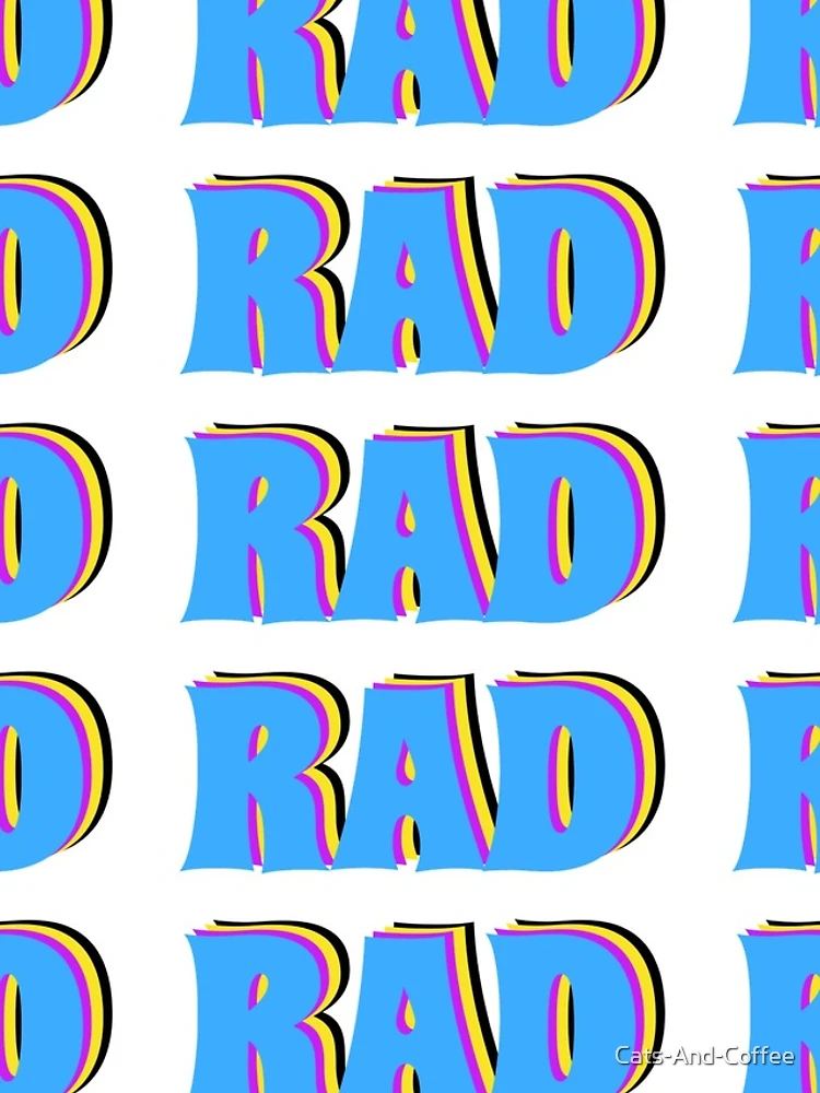 Thumbnail 4 of 4, iPhone Case, RAD RAD RAD!! designed and sold by Cats-And-Coffee.