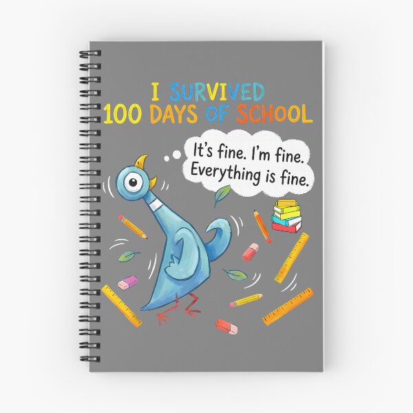 Item preview, I Survived 100 Days of School Funny Pigeon 100th Day Teacher  designed and sold by mjohnson9.