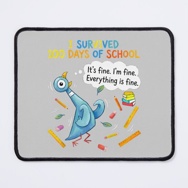 Item preview, I Survived 100 Days of School Funny Pigeon 100th Day Teacher  designed and sold by mjohnson9.