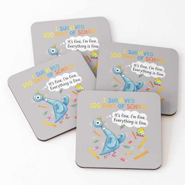Item preview, I Survived 100 Days of School Funny Pigeon 100th Day Teacher  designed and sold by mjohnson9.