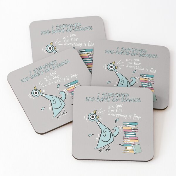 Item preview, I Survived 100 Days of School Its Fine 100th Day Pigeon Bird designed and sold by mjohnson9.