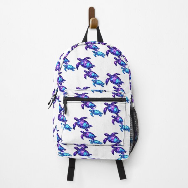 Item preview, Geometric Nebula Sea Turtle Trio in Indigo Violet Cerulean designed and sold by zoughlal.