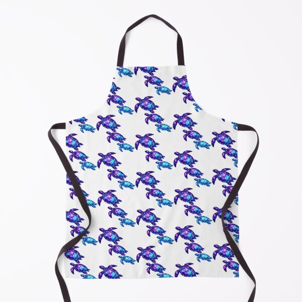 Item preview, Geometric Nebula Sea Turtle Trio in Indigo Violet Cerulean designed and sold by zoughlal.