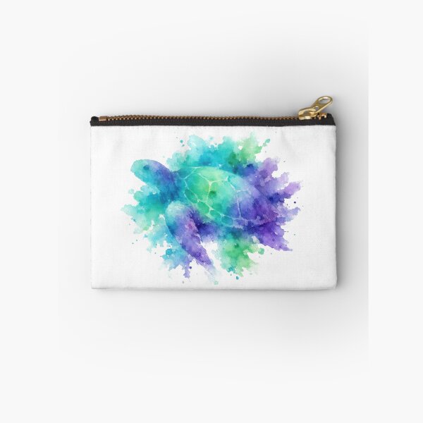 Item preview, Abstract Watercolor Sea Turtle Emerging from Ocean Bloom Splash designed and sold by zoughlal.