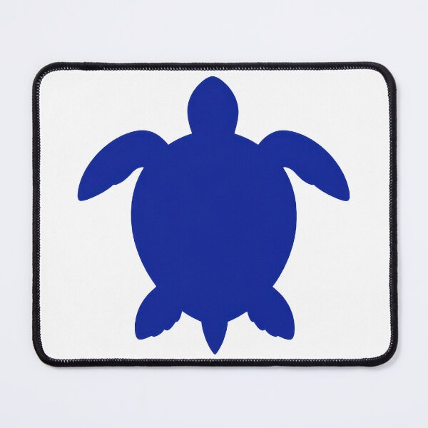 Item preview, Minimal Sea Turtle Silhouette in Deep Ocean Blue designed and sold by zoughlal.