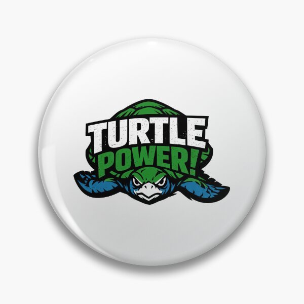 Item preview, Bold Sea Turtle Typography Statement “TURTLE POWER!” designed and sold by zoughlal.
