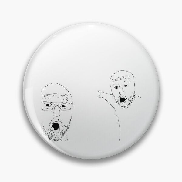 Item preview, Iconic Soyjak Pointing Meme Doodle designed and sold by kreature56.
