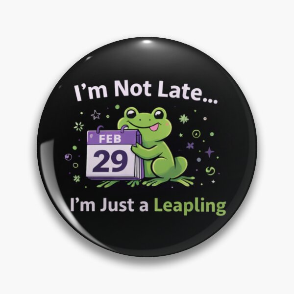 Item preview, Not Late Birthday - Leapling Frog Feb 29 Calendar designed and sold by Leap29 Designs.