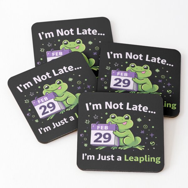 Item preview, Not Late Birthday - Leapling Frog Feb 29 Calendar designed and sold by Leap29 Designs.