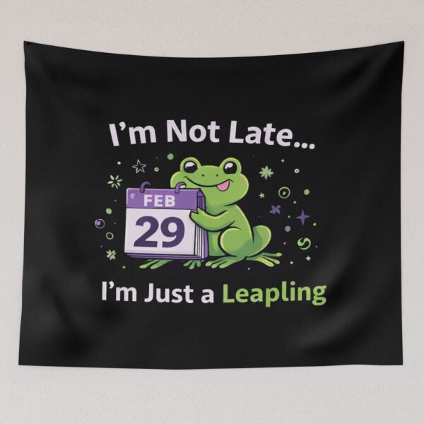 Item preview, Not Late Birthday - Leapling Frog Feb 29 Calendar designed and sold by Leap29 Designs.