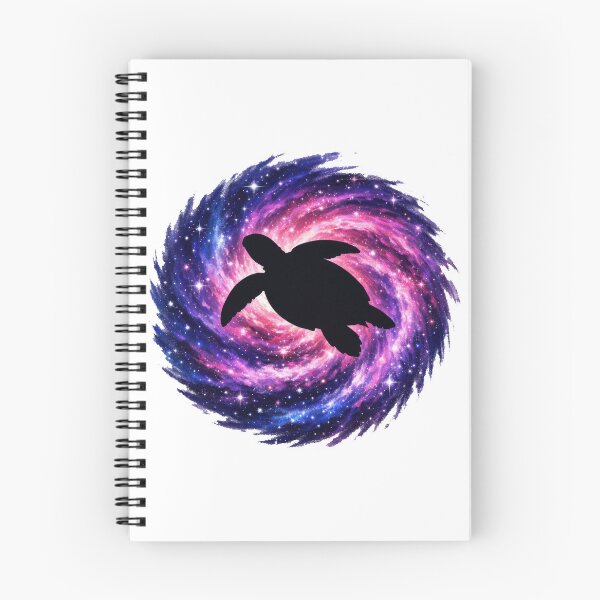Item preview, Cosmic Vortex Sea Turtle Silhouette in Deep Space Swirl designed and sold by zoughlal.