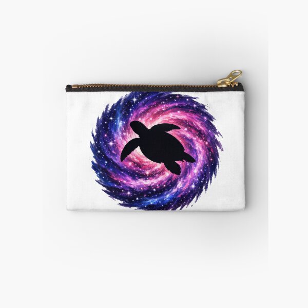 Item preview, Cosmic Vortex Sea Turtle Silhouette in Deep Space Swirl designed and sold by zoughlal.